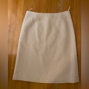 Banana Republic Cream Tweed Pencil Skirt